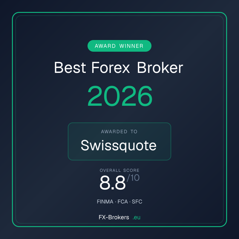 Best Swissquote Review 2026 award badge